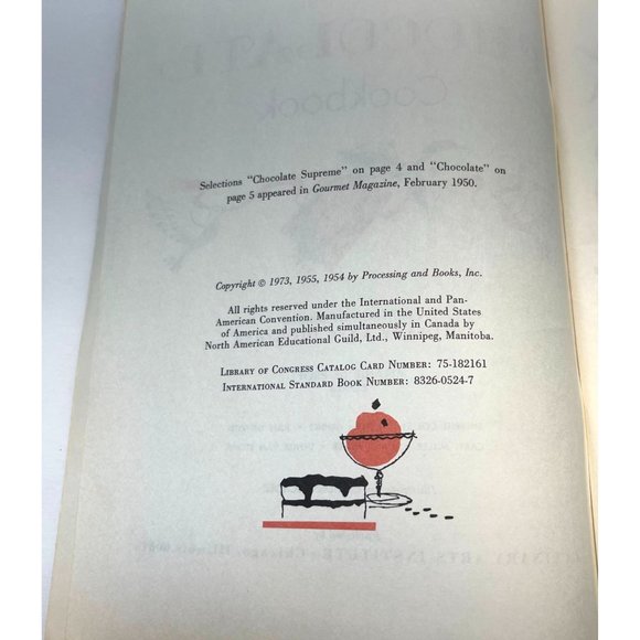 Culinary Arts Institute Chocolate Desserts Cookbook 1973 218 Delicious Recipes - Picture 6 of 9